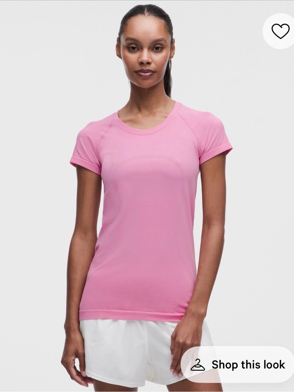 lululemon athletica Pink Short Sleeve Performance Tee